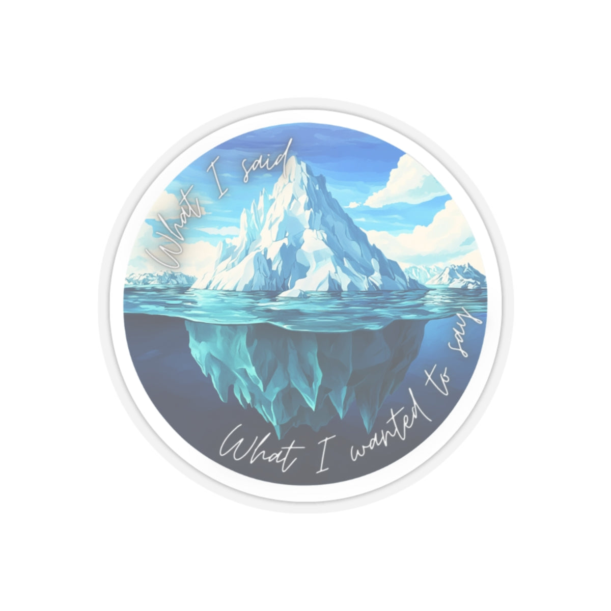 Iceberg Kiss-Cut Sticker