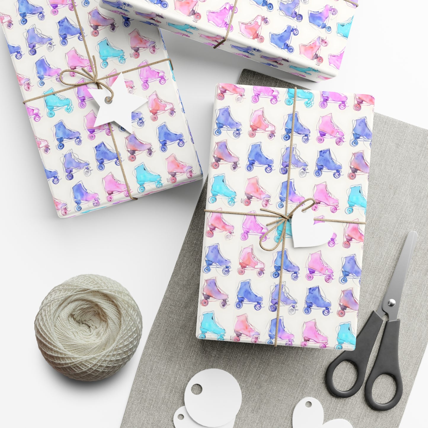 Roller Skating Gift Wrapping Paper - Style 4
