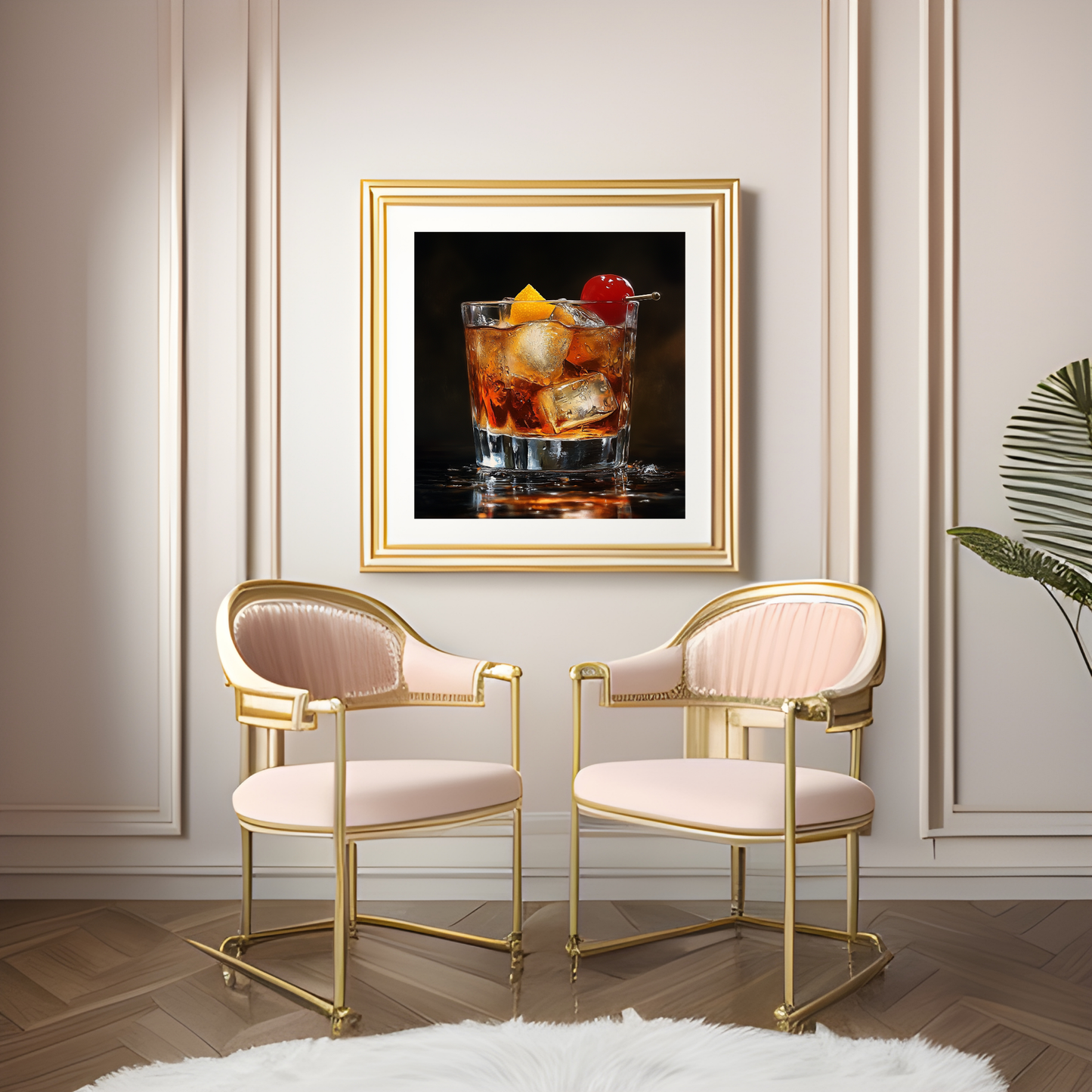 Hyper Realistic Old Fashion Cocktail - Wall Art Digital File