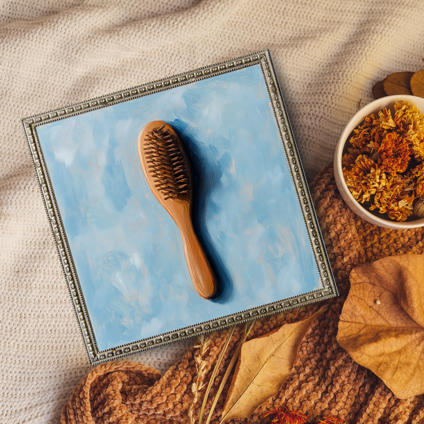 Impressionism Style Hair Brush - Wall Art Digital File
