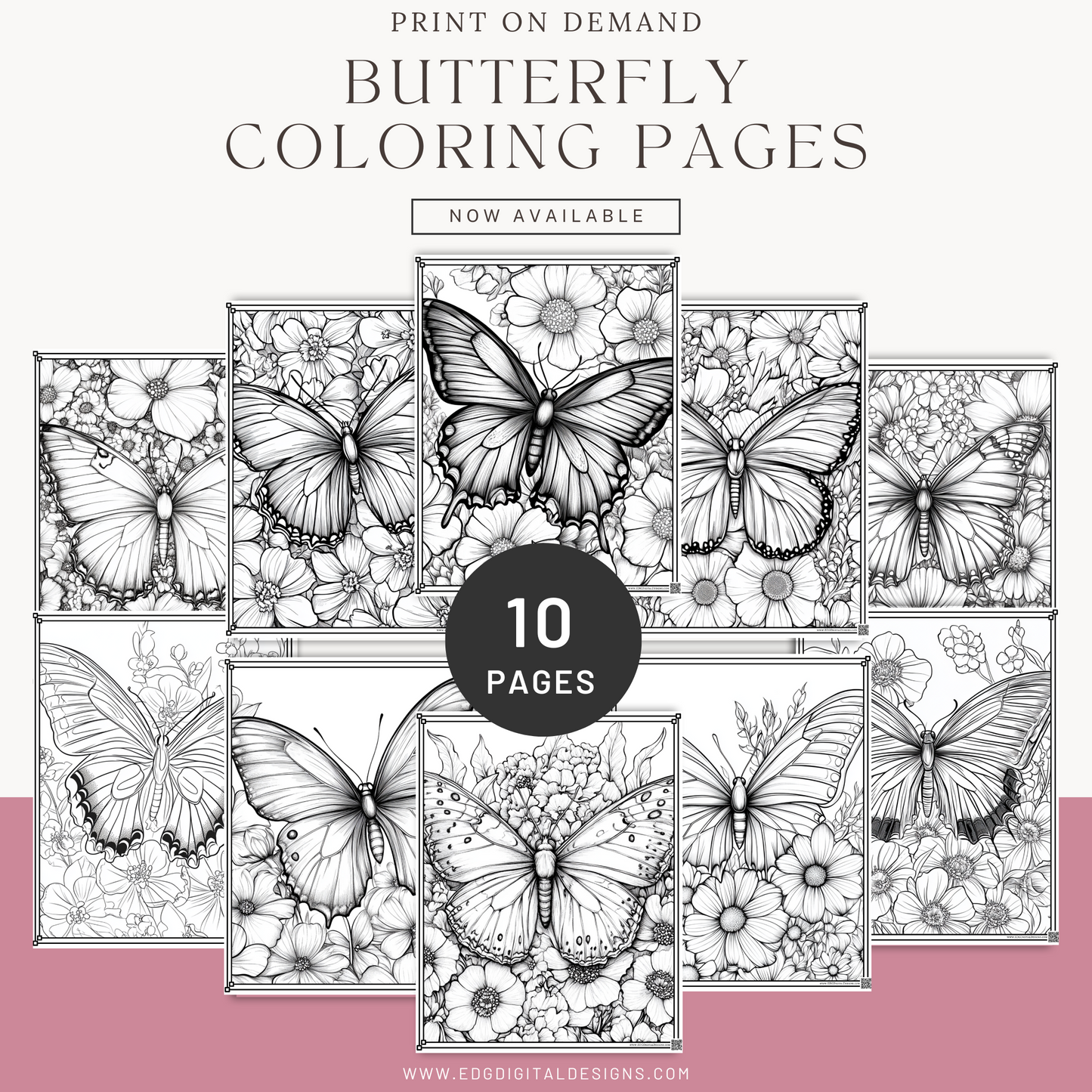 Butterfly Adult Coloring pages
