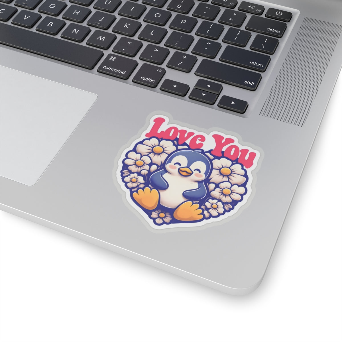 Love You Penguin Kiss-Cut Sticker