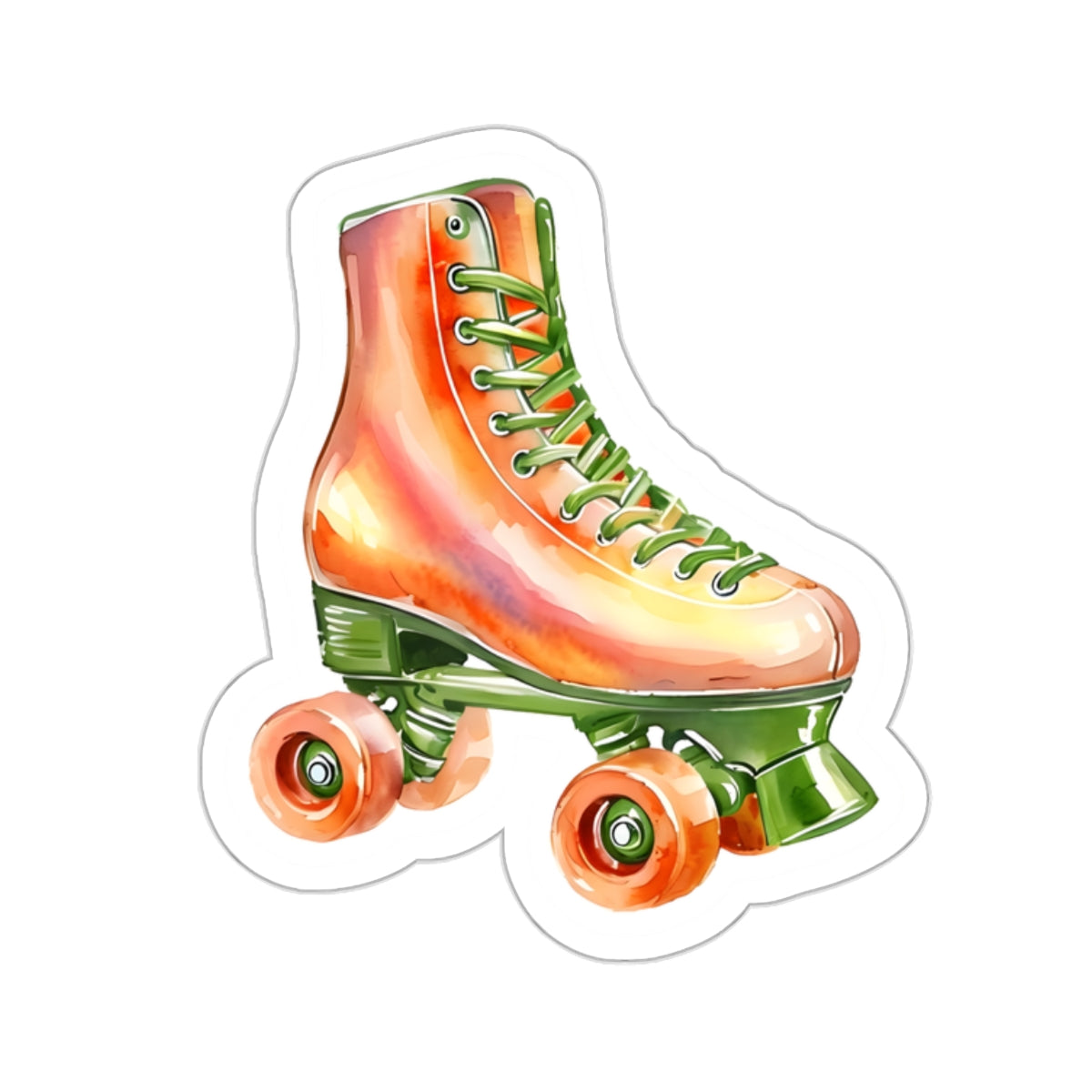 Roller Skate Kiss-Cut Sticker - Style 4