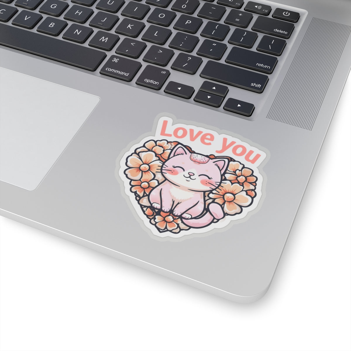 Love You Kitty Kiss-Cut Sticker