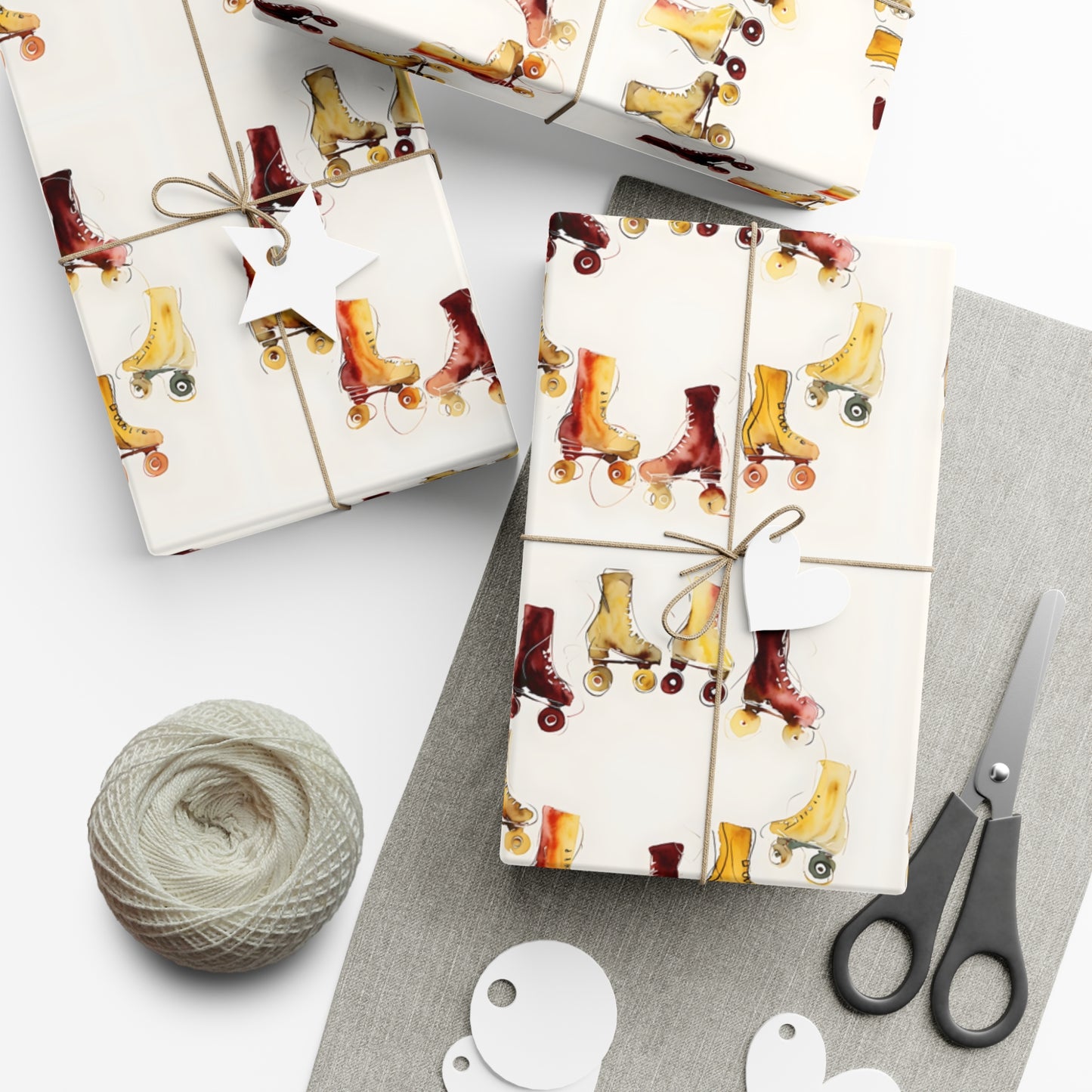 Roller Skating Gift Wrapping Paper - Option 6