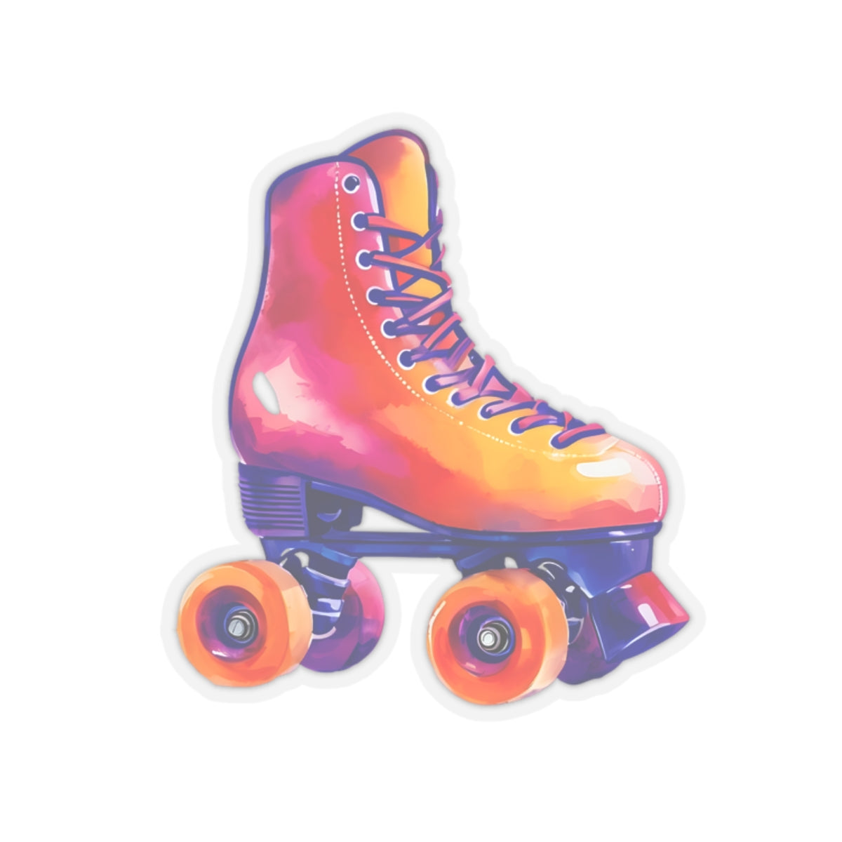 Roller Skate Kiss-Cut Sticker - Style 5