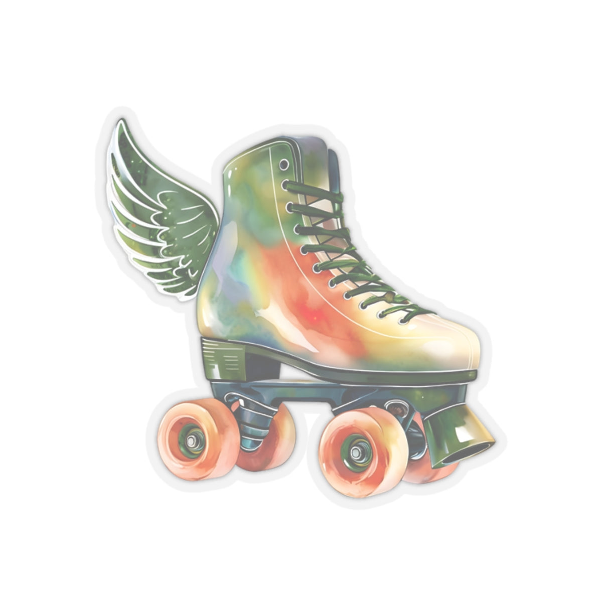 Roller Skate Kiss-Cut Sticker - Style 6