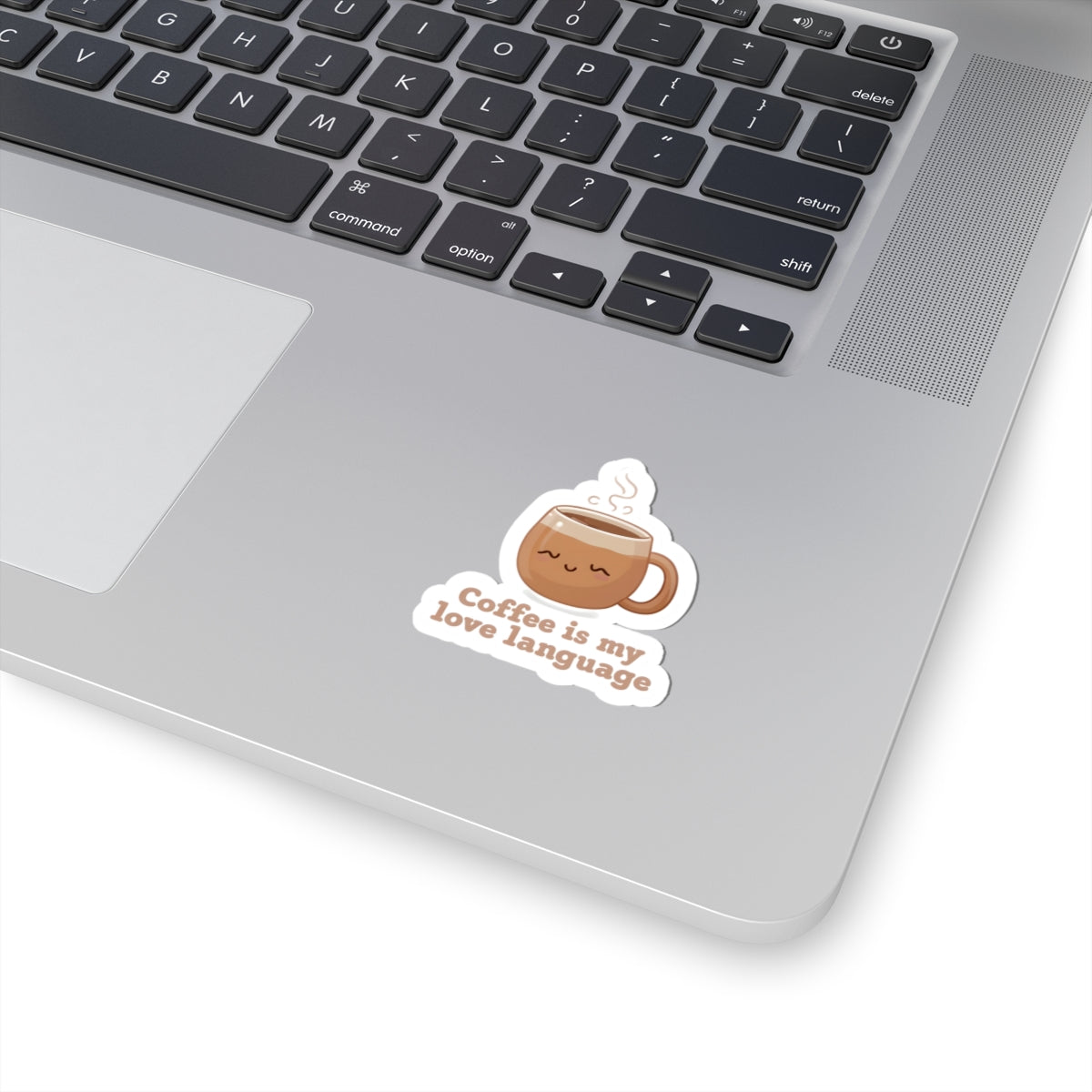 Coffee is my love language Kiss-Cut Sticker