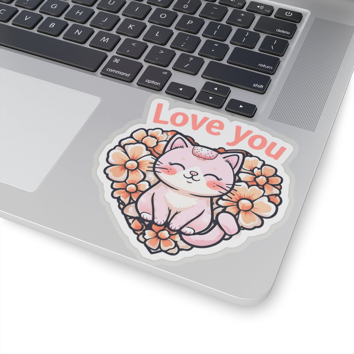 Love You Kitty Kiss-Cut Sticker