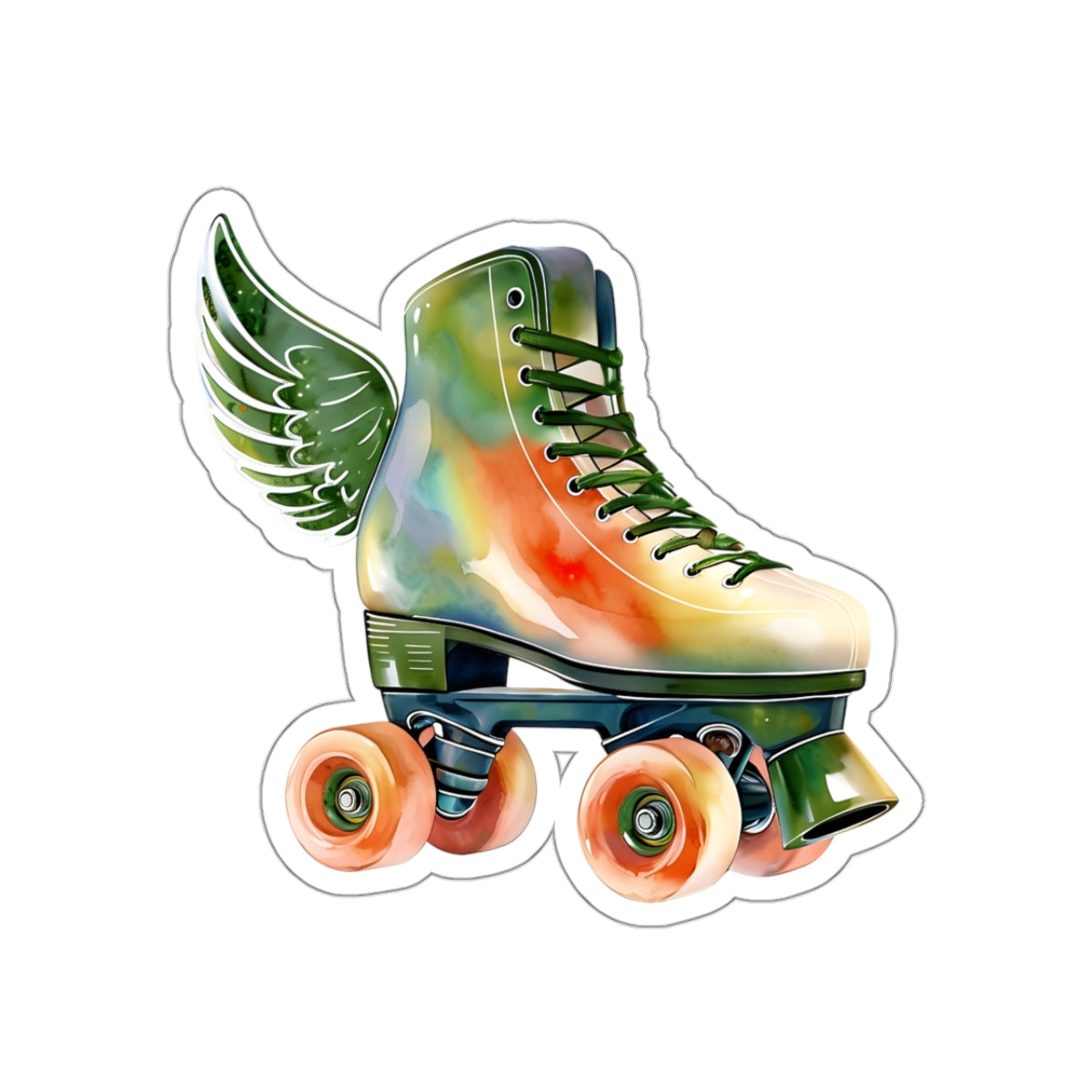 Roller Skate Kiss-Cut Sticker - Style 6