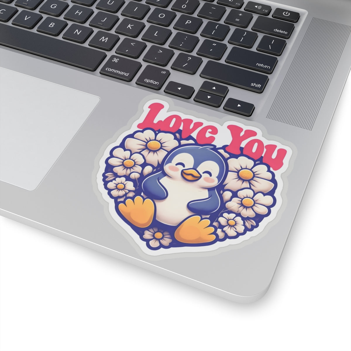 Love You Penguin Kiss-Cut Sticker