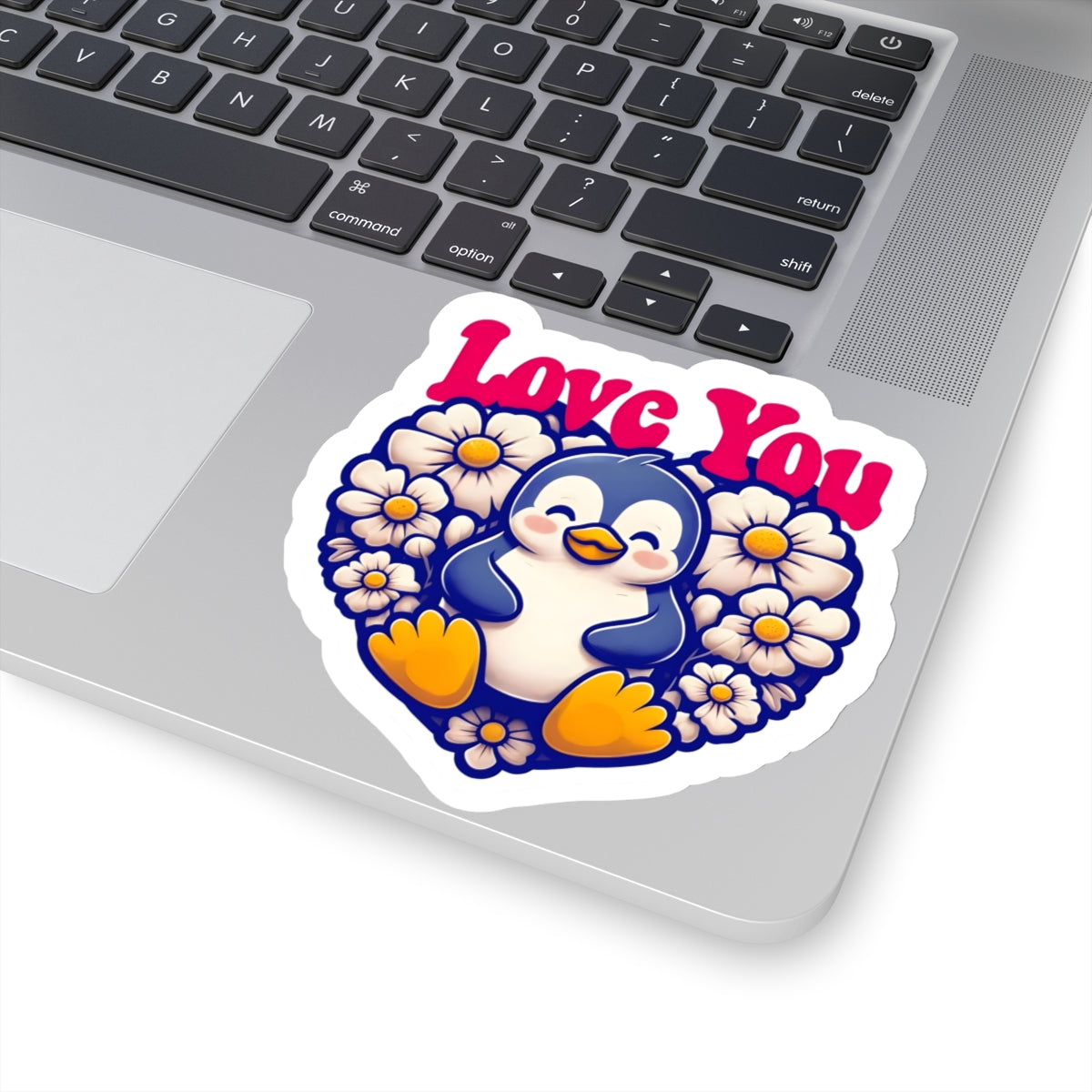 Love You Penguin Kiss-Cut Sticker