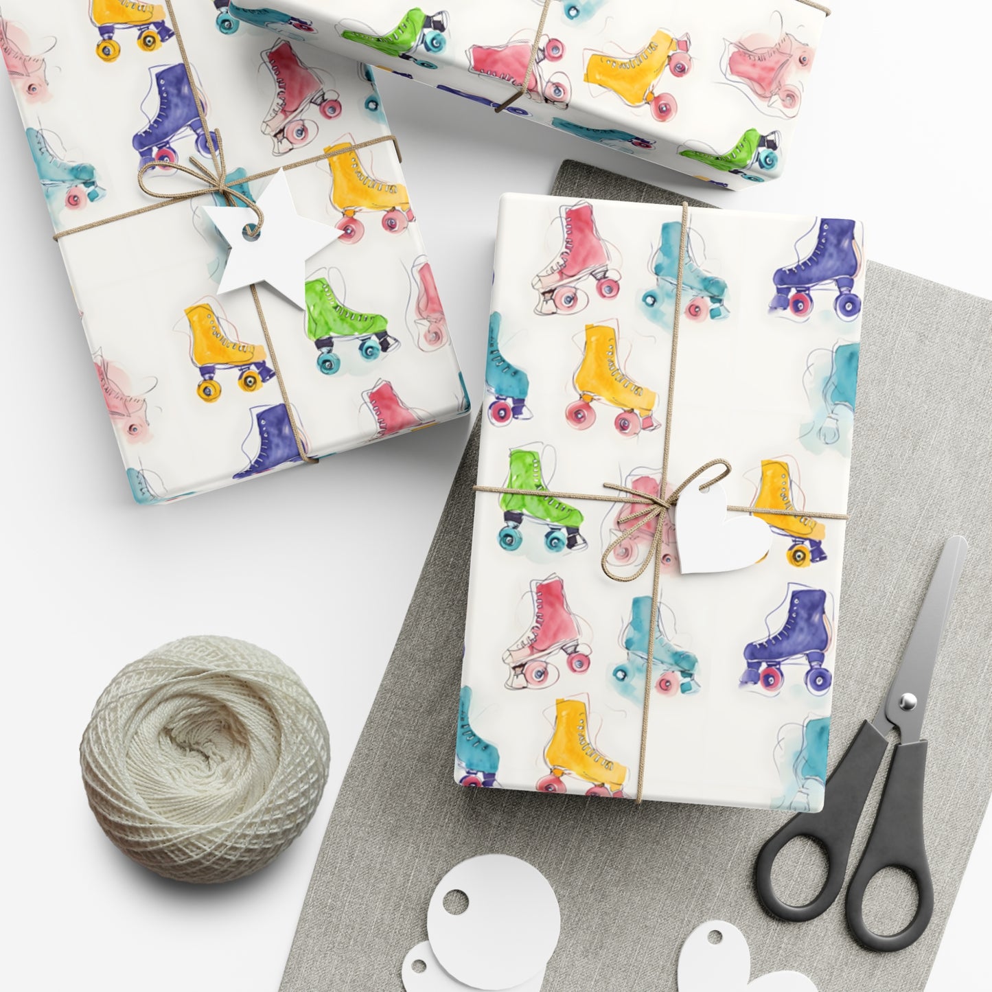 Roller Skating Gift Wrapping Paper - Style 3