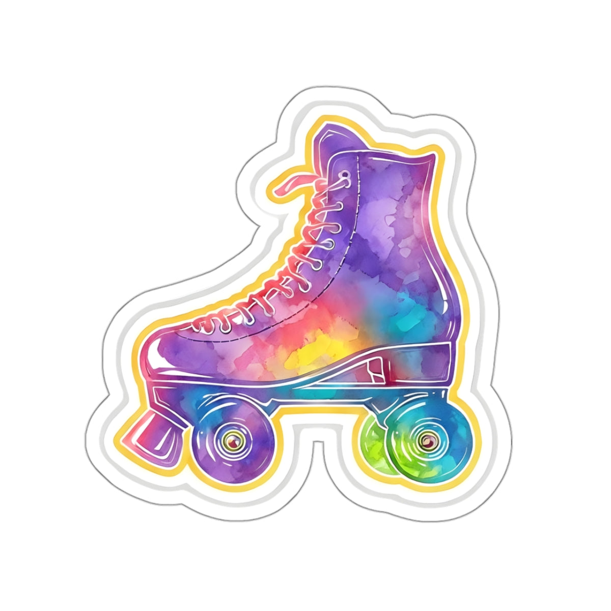 Roller Skate Kiss-Cut Sticker - Style 2