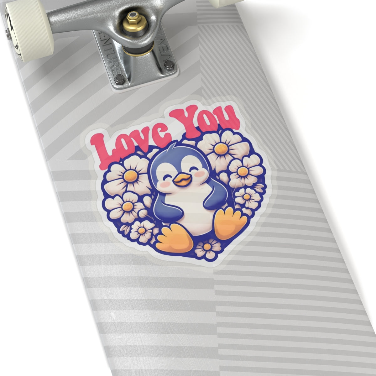 Love You Penguin Kiss-Cut Sticker