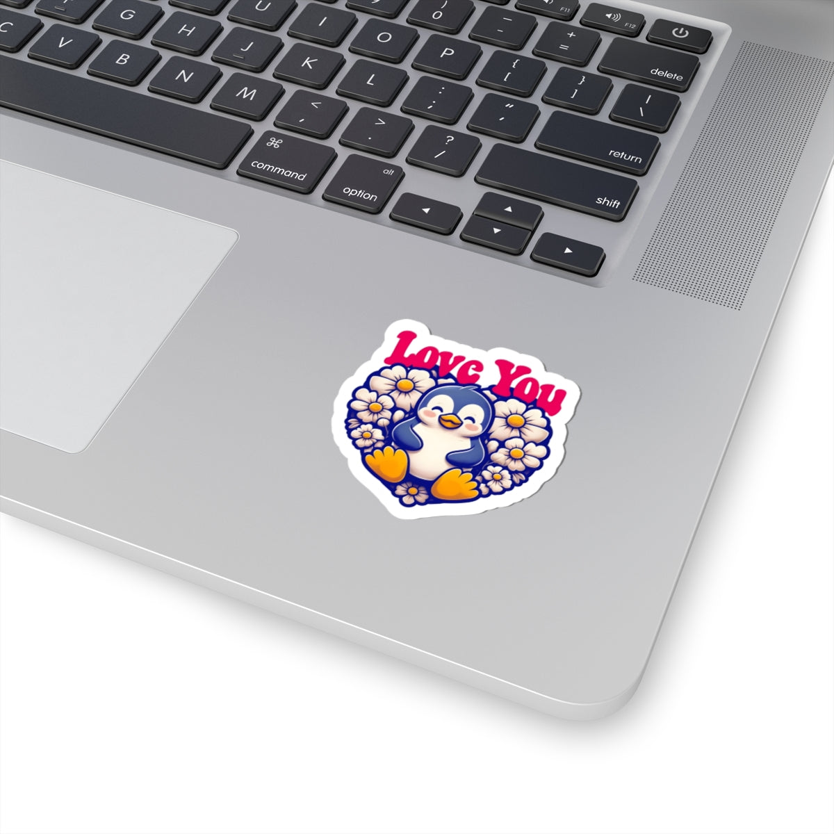 Love You Penguin Kiss-Cut Sticker