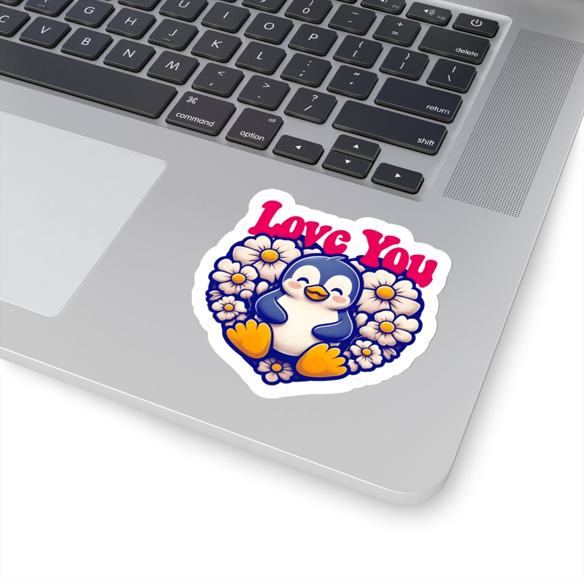 Love You Penguin Kiss-Cut Sticker