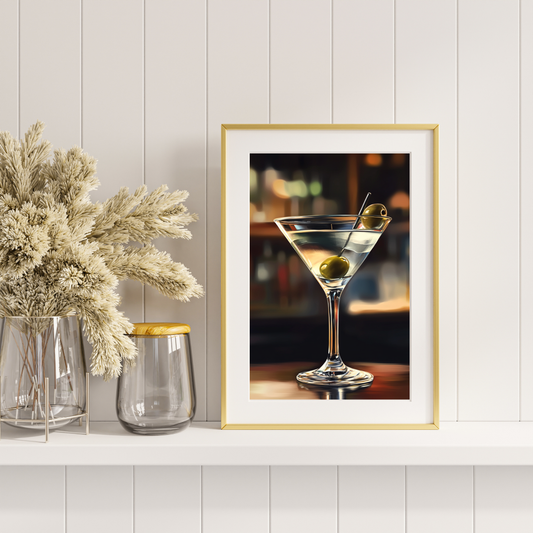 Hyper Realistic Martini - Wall Art Digital File