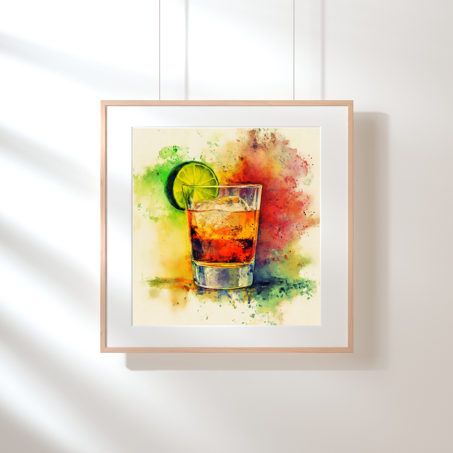 Water Color Shot of Tequila - Wall Art Digital File