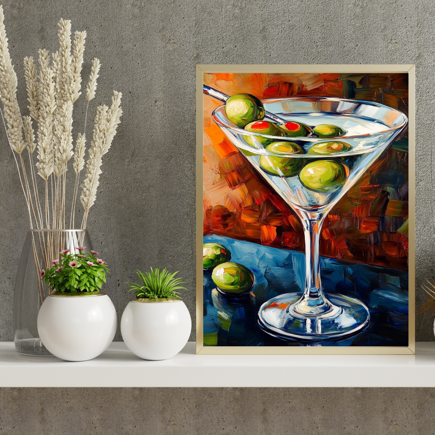 Impressionism Martini - Wall Art Digital File