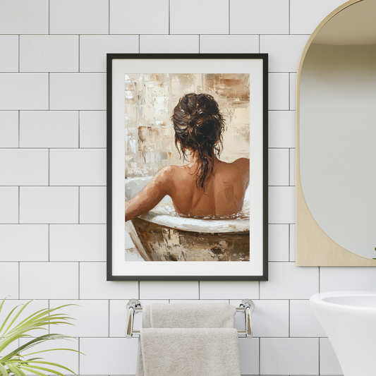 Lady in a tub - Wall Art Digital File