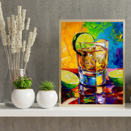 Impressionism Tequila Shot - Wall Art Digital File