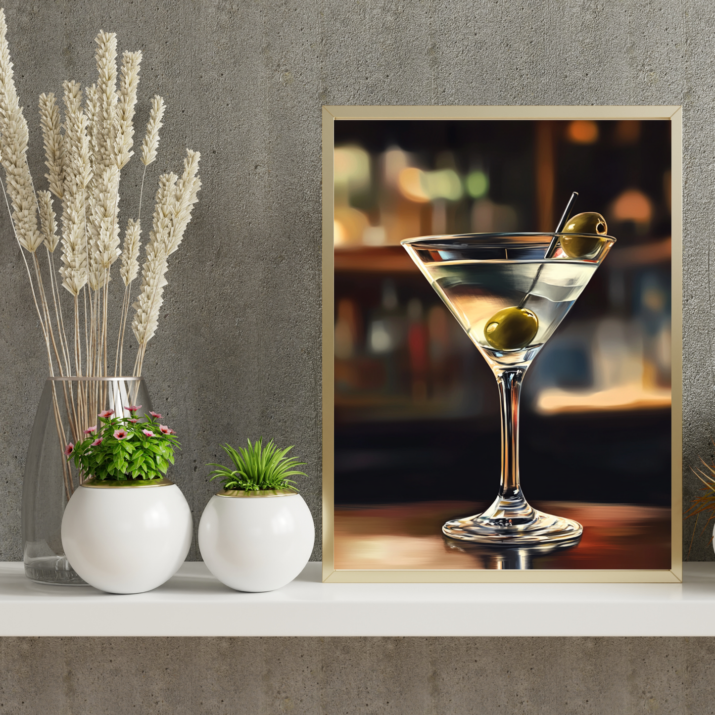 Hyper Realistic Martini - Wall Art Digital File