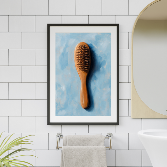 Impressionism Style Hair Brush - Wall Art Digital File