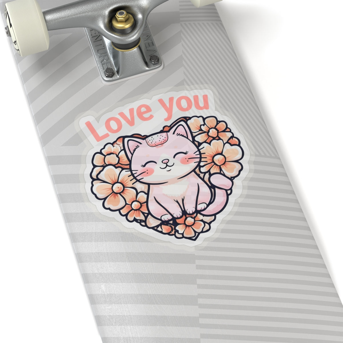 Love You Kitty Kiss-Cut Sticker