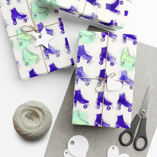 Roller Skating Gift Wrapping Paper - Option 5