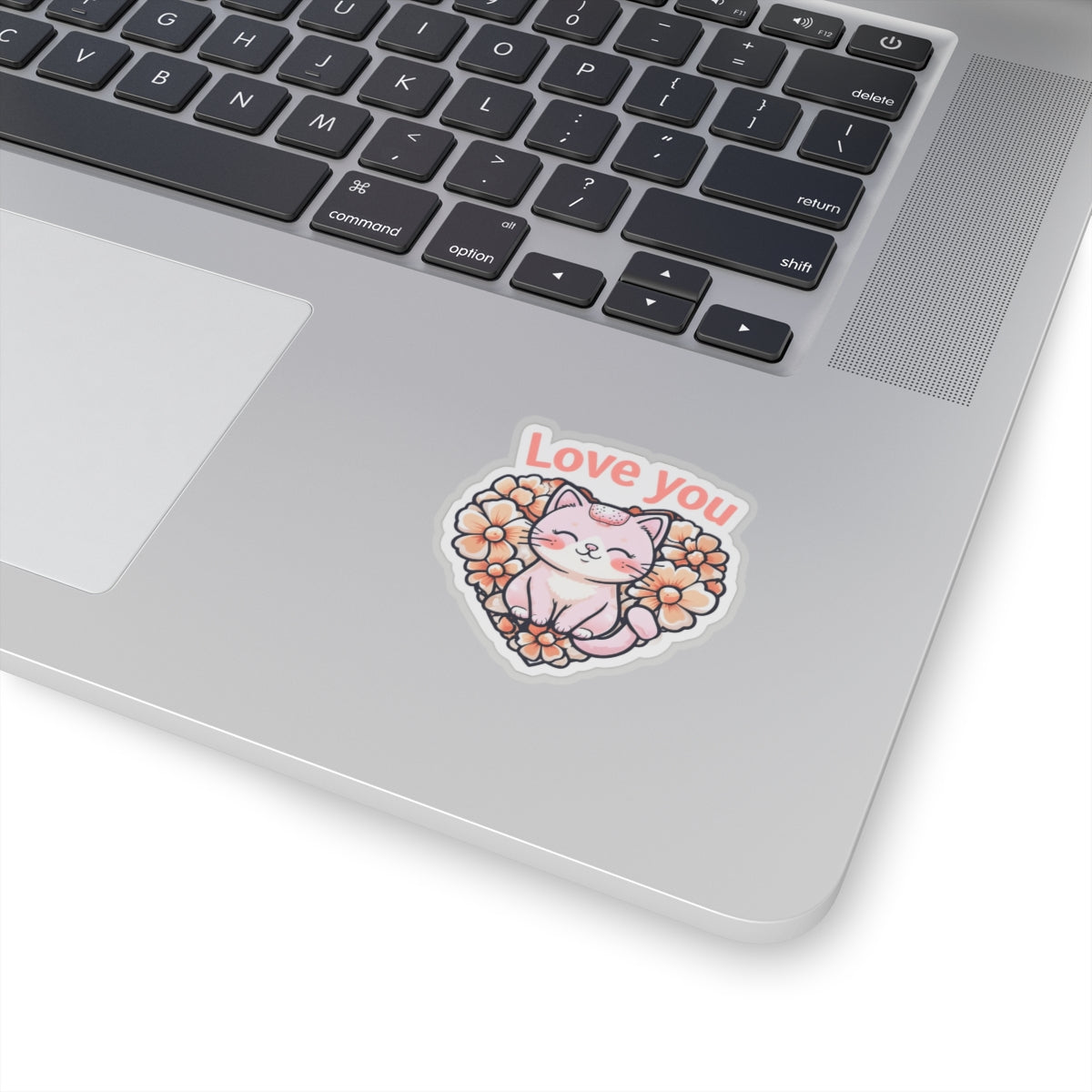 Love You Kitty Kiss-Cut Sticker