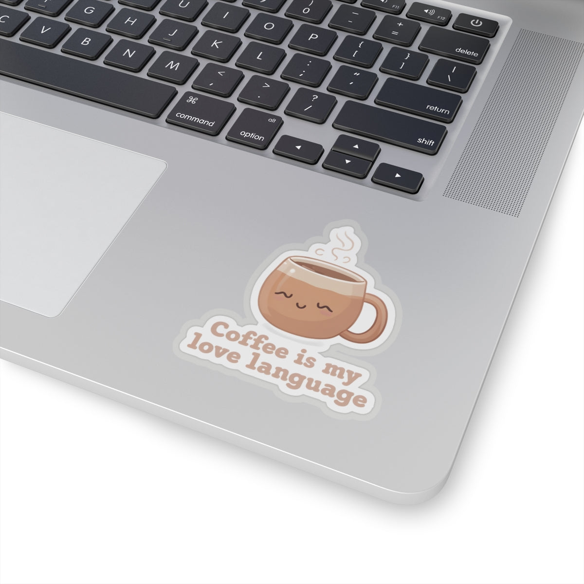 Coffee is my love language Kiss-Cut Sticker