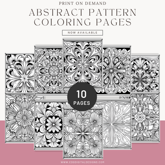 Adult coloring pages, Abstract coloring pages