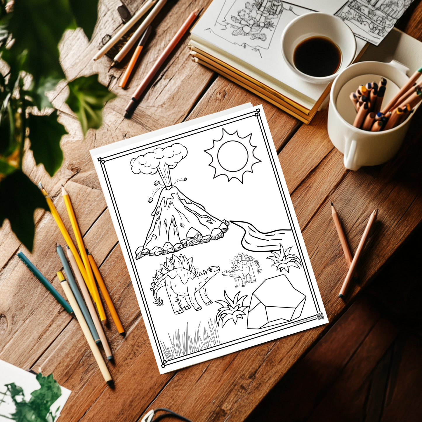 Dinosaur coloring pages