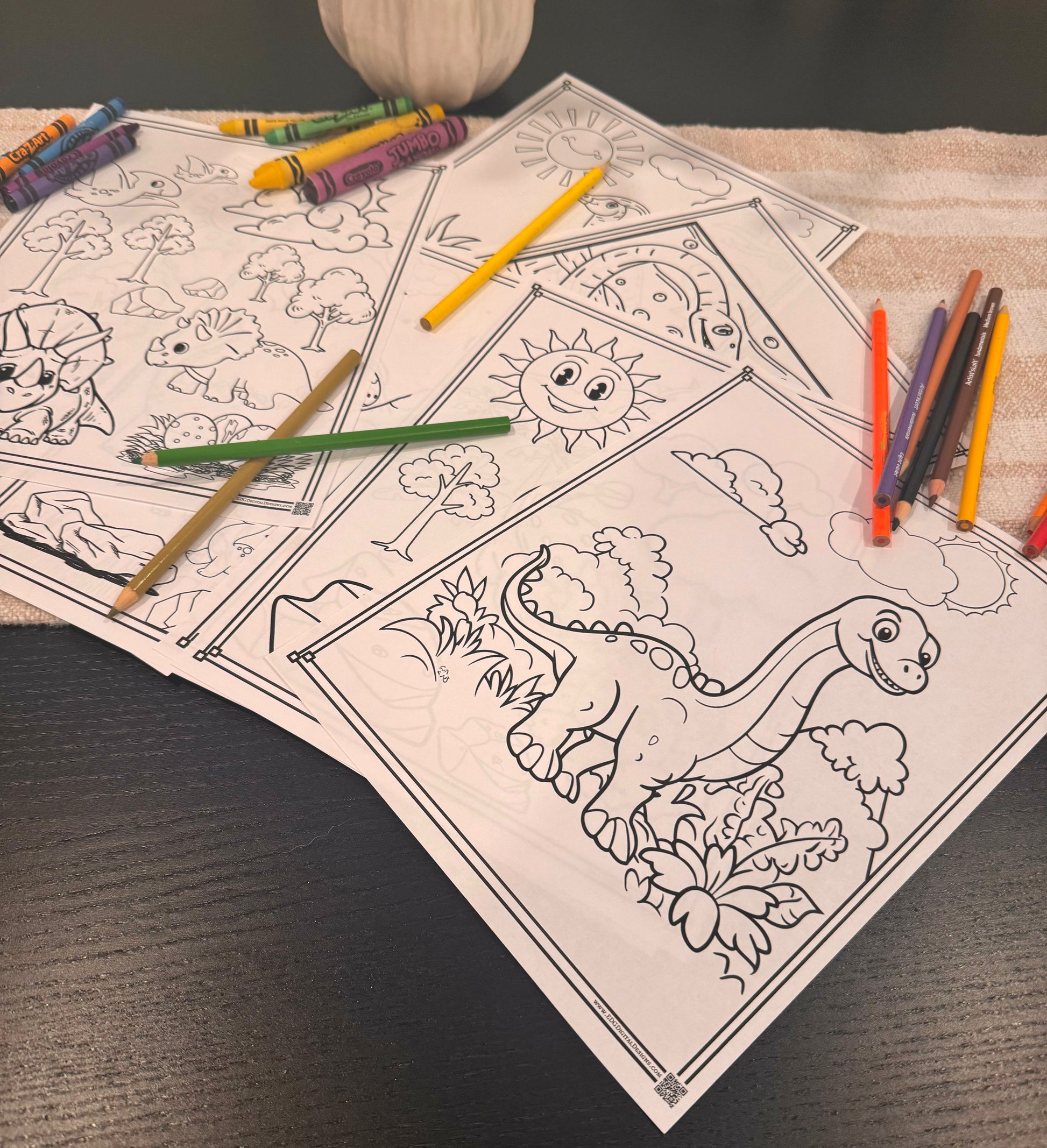 Dinosaur coloring pages