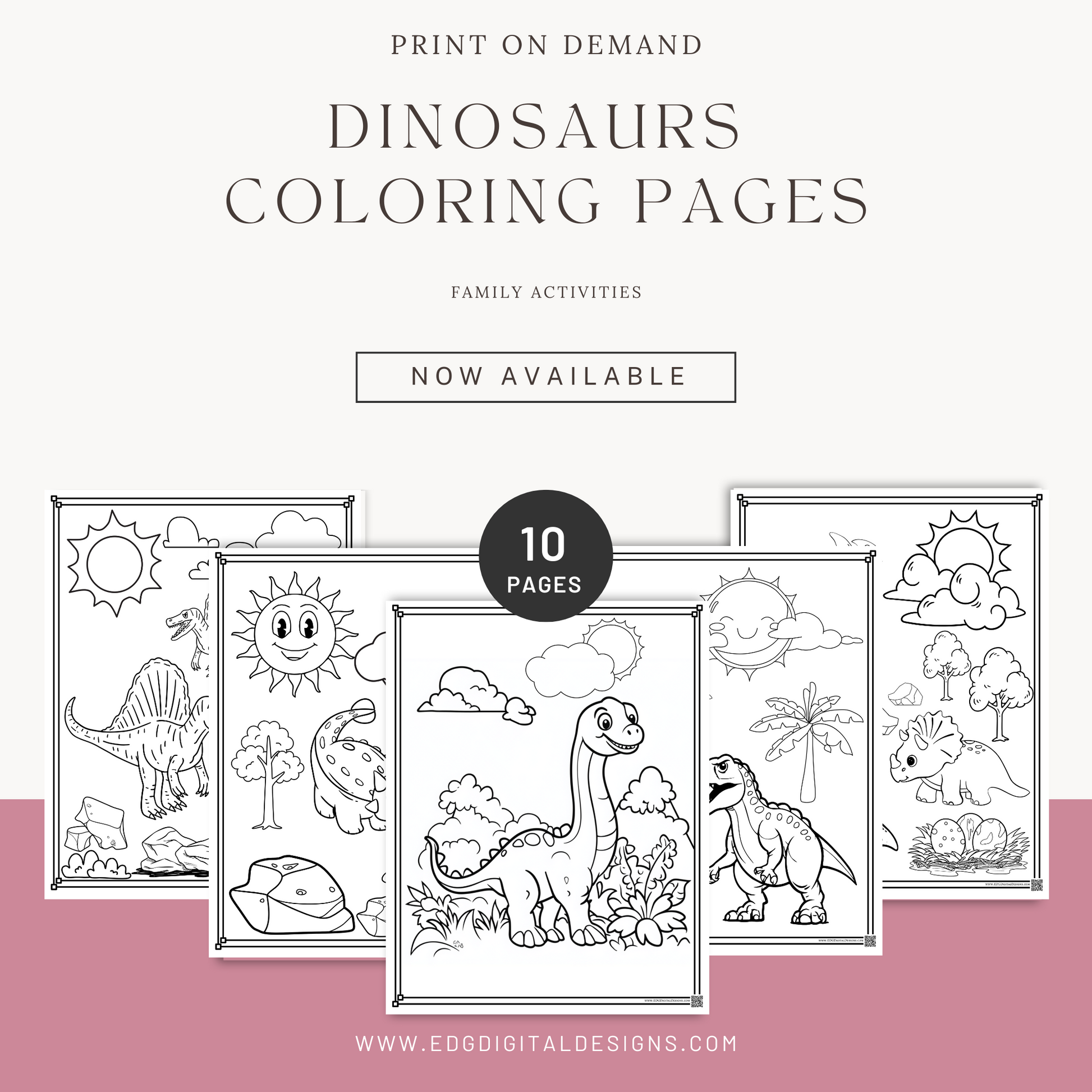 Dinosaur coloring pages