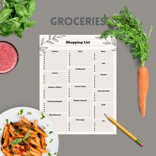 Shopping List Organizer