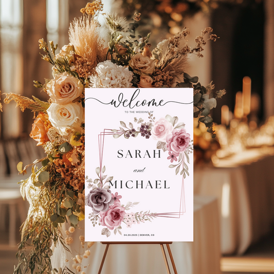 Wedding Welcome Sign - Design 472