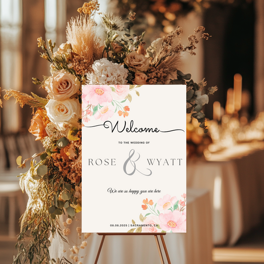 Wedding Welcome Sign - Design 475