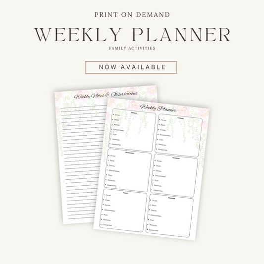 Weekly Planner - Floral 1